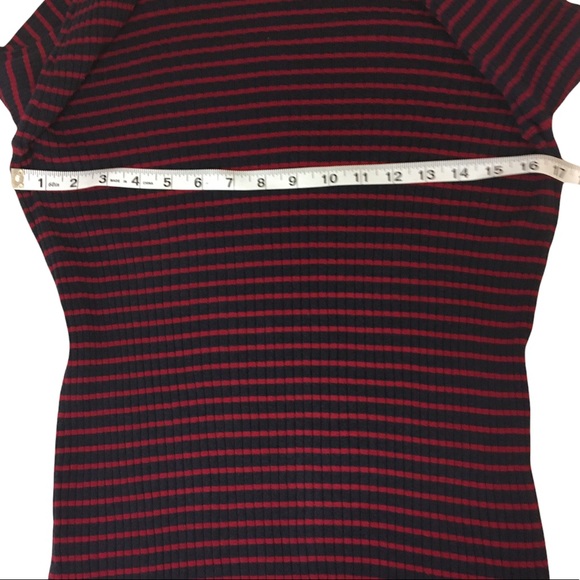 Talbots Turtleneck, Medium Petite, Navy/Red - Picture 2 of 3
